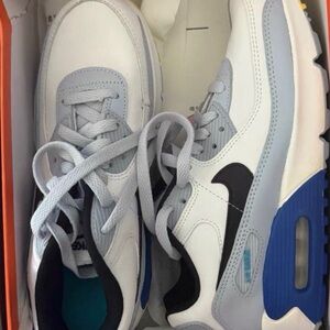 Nike Kids White and Gray Sneakers